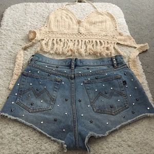 Festival Fringe Crochet Top